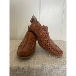 Pikolinos Romana Brown Slingback Shoe Sandal Size 37 (6.5/7)